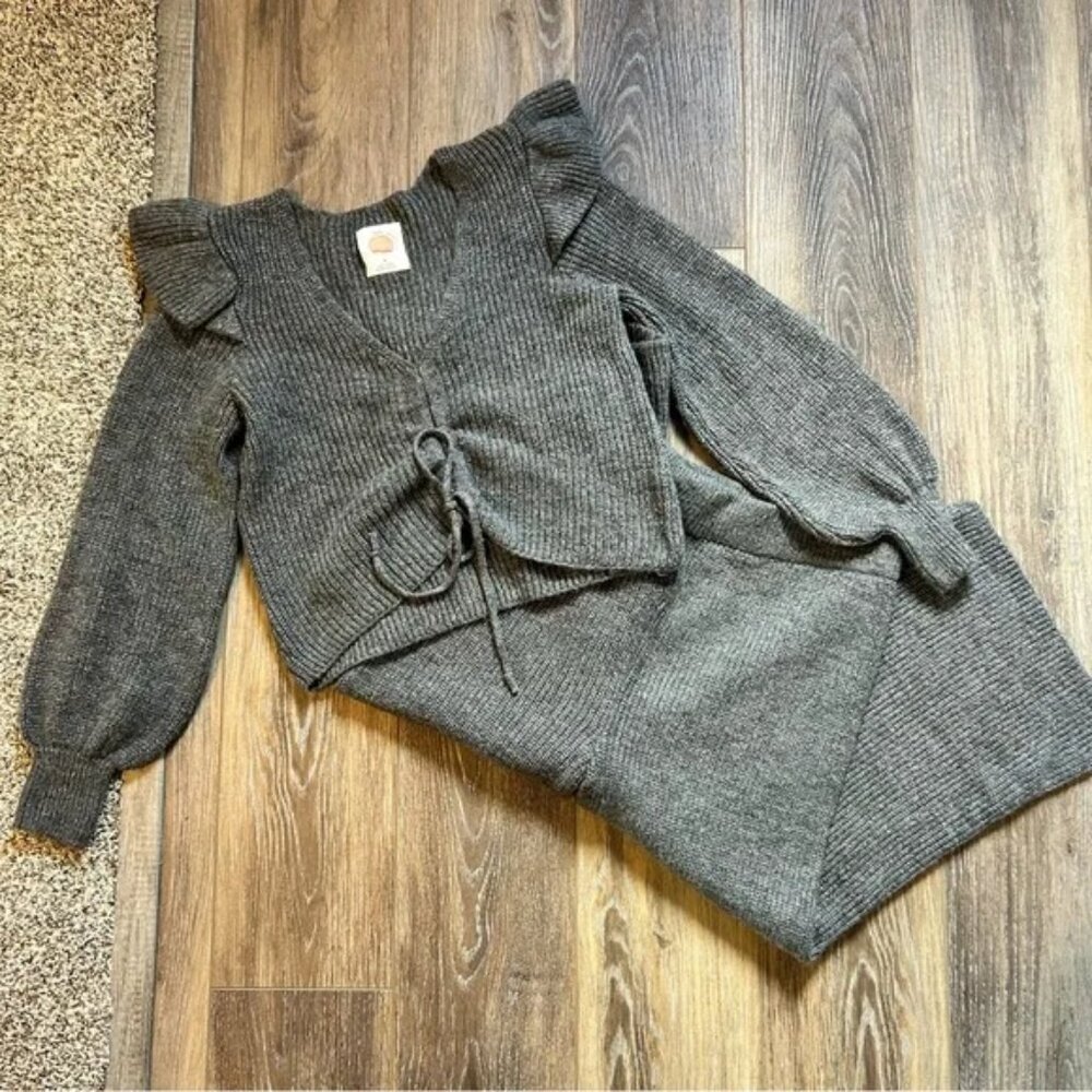 Daily Practice by Anthropologie Ruffled Knit Lounge Set - Picture 5 of 5